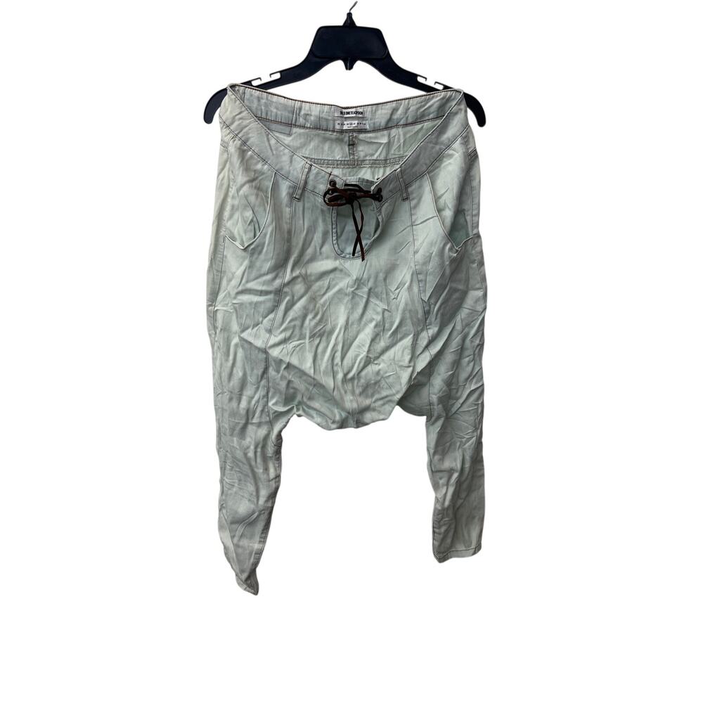 NEW One Teaspoon 26 Light Wash Harem Drop Crotch Relaxed Denim Streetwear Jeans